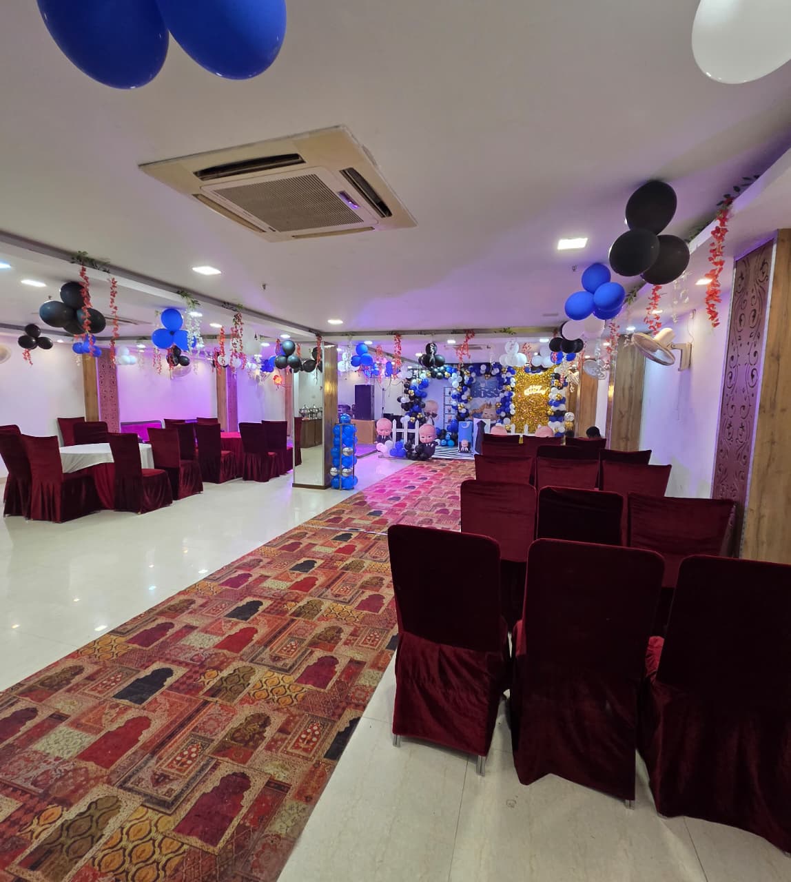 Corporate meeting room and conference seating at Vrindavan Inn Lucknow